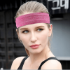 Pink Outdoor Sports Headband Portable Fitness Hair Bands Man Woman Hair Wrap Brace Elastic Cycling Yoga Running Exercising