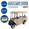 VEVOR Golf Cart Enclosure, 4-Person Golf Cart Cover, 4-Sided Fairway Deluxe, 300D Waterproof Driving Enclosure with Transparent Windows, Fit for EZGO