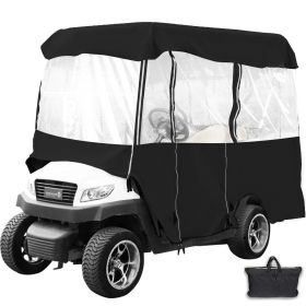 VEVOR Golf Cart Enclosure 86'', 4-Person Golf Cart Cover, 4-Sided Fairway Deluxe, 300D Waterproof Driving Enclosure with Transparent Windows