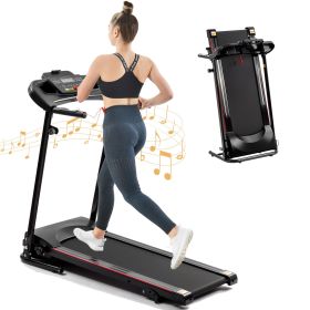 Folding Treadmill with Incline 2.5HP 12KM/H Electric Treadmill for Home Foldable