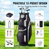 VEVOR Golf Cart Bag with 14 Way Organizer Divider Top, 36' 13 Pockets Premium Cart Bag