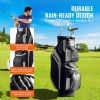 VEVOR Golf Cart Bag with 14 Way Organizer Divider Top, 36' 13 Pockets Premium Cart Bag