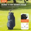 VEVOR Golf Cart Bag with 14 Way Organizer Divider Top, 36' 11 Pockets Premium Nylon Cart Bag