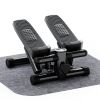 Mini Fitness Stepper, Hydraulic Fitness Stepper with Resistance Bands and Display, Silent Design, Weight Capacity 300LBS