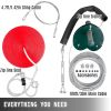 Zipline Kit 100ft Ultimate Zip Line Kit Toys With Seat Trolley Stainless Steel