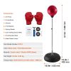 VEVOR Punching Bag, Reflex Boxing Bag for Kids & Adults, Height Adjustable Free Standing Strike Bag Set with Boxing Gloves & Stand