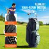 VEVOR Golf Cart Bag with 14 Way Organizer Divider Top, 36' 11 Pockets Premium Nylon Cart Bag