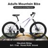 S26103 26 inch Mountain Bike for Teenagers Girls Women, Shimano 21 Speeds with Dual Disc Brakes and 100mm Front Suspension