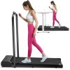 Under Desk Treadmill, Walking Pad, 2 in 1 Portable Treadmill with Handle Remote Control LED Display