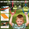 VEVOR Ninja Warrior Obstacle Course for Kids, 2 x 60 ft Weatherproof Slacklines, 500lbs Weight Capacity Monkey Line, Outdoor Playset Equipment