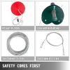 Zipline Kit 100ft Ultimate Zip Line Kit Toys With Seat Trolley Stainless Steel