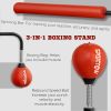 Soozier 4'7"-6'8" Boxing Bag Stand with Speed Bag and Reaction Bar Challenge