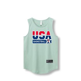 Loose Men Running Vest 2022 Outdoor street basketball Gym Sleeveless Letter Print Shirt Quick Dry Fitness Bodybuilding Tank Tops (Color: 870 vest2, size: 4XL)