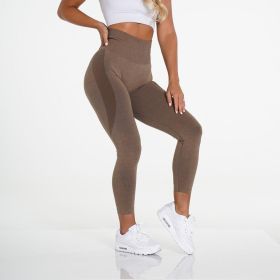 MOCHA Contour Seamless Leggings Fitness Women Workout Pants High Waisted Curves Joga Outfits Gym Tights Wear Candy Mujer Leggins (Color: Mocha, size: XL-Waist 64CM)