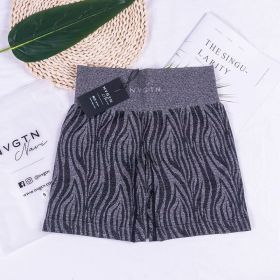 WILD High Waisted Shorts Seamless Outfits Women Workout Short Leggings Zebra Leopard Joga Fitness Clothing Tights Gym Wear Nylon (Color: Black Zebra, size: M Waist 28-29)