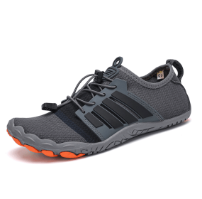 New couple fitness sneakers beach swimming shoes multifunctional outdoor shoes (Color: Dark grey, size: 38)