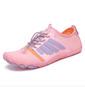 New couple fitness sneakers beach swimming shoes multifunctional outdoor shoes (Color: Pink, size: 38)