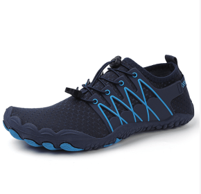 New couple fitness sneakers outdoor beach swimming shoes men's and women's outdoor fitness shoes (Color: dark blue, size: 47)