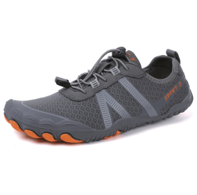 Couples fitness sneakers outdoor beach swimming shoes anti-slip wear-resistant men's and women's running shoes yoga shoes professional upstream stream (Color: Dark grey, size: 39)