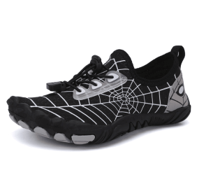 New children's fitness sports shoes outdoor beach swimming shoes upstream stream shoes (Color: Black/white, size: 37)