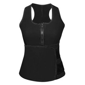 Waist Trainer for Women Men Unisex Running Walking Yoga (Color: Black, size: XL)