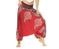 Waist Boho Floral Print Harem Yoga Pants