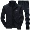 Men's 2 Pieces Full Zip Tracksuits Sport Suits Casual Outfits Jacket & Pants Fitness Tracksuit Set