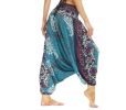 Waist Boho Floral Print Harem Yoga Pants