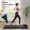 Under Desk Walking Mat Treadmill, Small Portable Office and Home Treadmill, Quiet and Lightweight Flatbed Treadmill with Remote Control